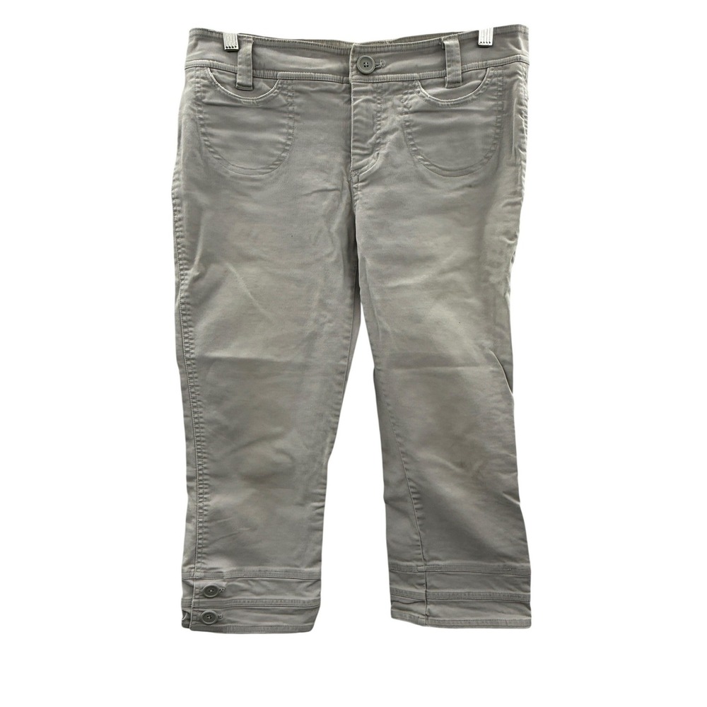 Y2K American Eagle Capri Pants Womens 8 Low Rise Fitted 2000s‎ Casual FLAWED